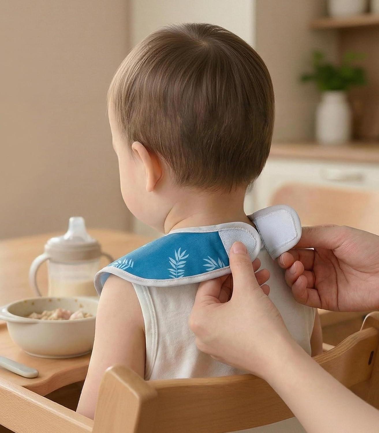 image:image3Pack Waterproof Baby Bibs for Eating Mess Proof Lightweight Toddler Feeding Bibs with Large Food Catcher FoodGrade Baby Eating Essentials Easy to Put On amp CleanPink FloralBlue Dinosaur