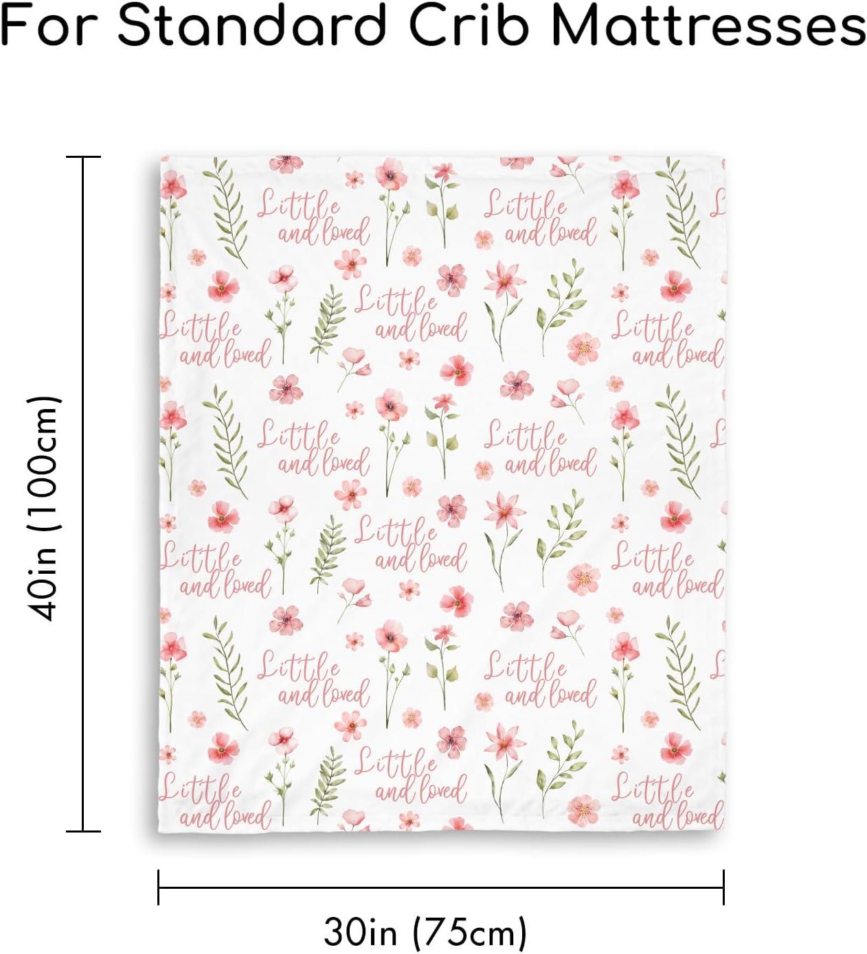 image:imageBaby Minky Blanket for Boys Girl Super Soft Newborn Nursery Blanket with Double Layer Dotted Backing 30x40 Cozy Printed Bed Throw Blanket Undersea WorldA Pink Floral
