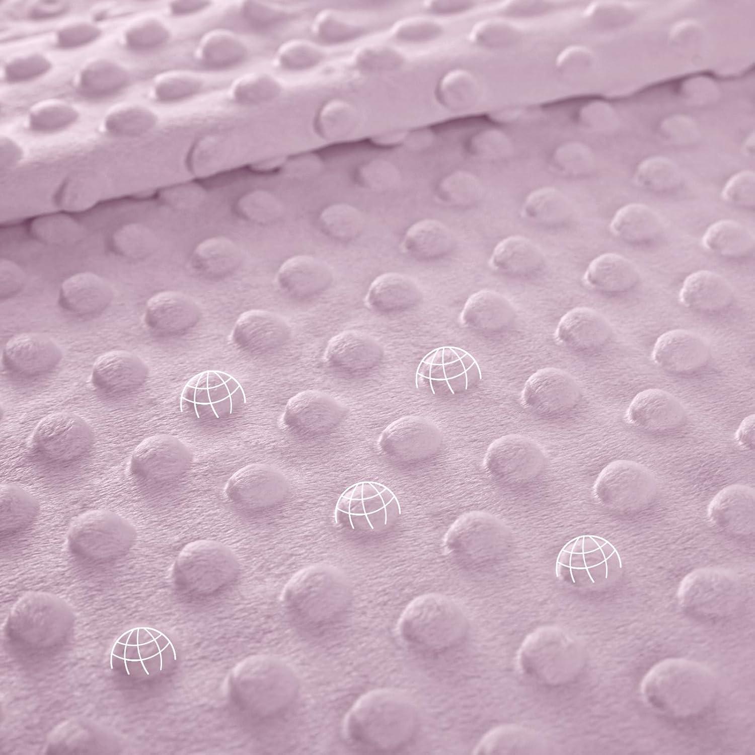 image:imageBaby Minky Blanket for Boys Girl Super Soft Newborn Nursery Blanket with Double Layer Dotted Backing 30x40 Cozy Printed Bed Throw Blanket Undersea WorldPink Elephant