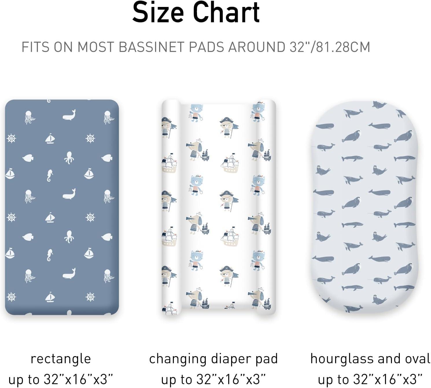 image:imageNap Mat Sheet 47x24 3 Pack Pink Floral Baby Crib Sheets Fitted Elastic Corners Preschool Day Care Rest Mat Cover Soft Breathable Compatible with Regalo My Cot Joovy Travel CotBlue Ocean