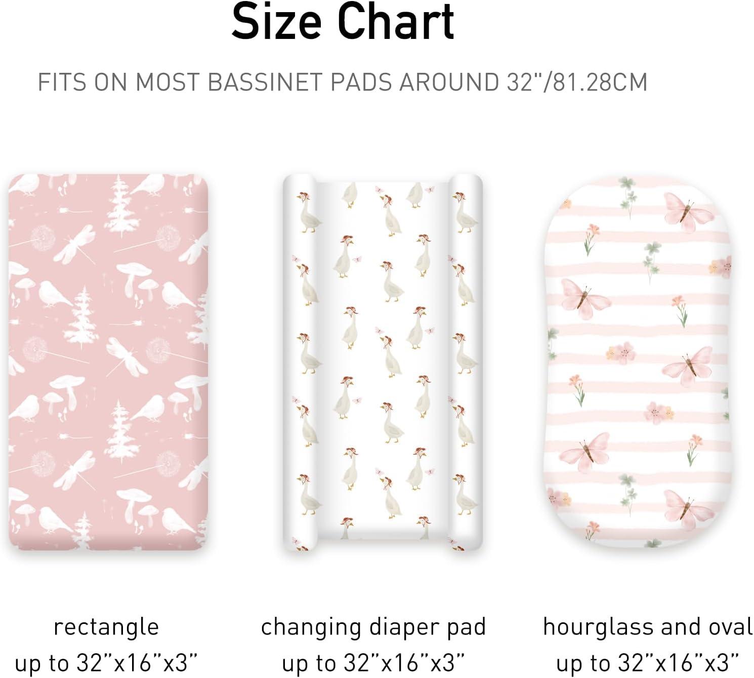 image:imageNap Mat Sheet 47x24 3 Pack Pink Floral Baby Crib Sheets Fitted Elastic Corners Preschool Day Care Rest Mat Cover Soft Breathable Compatible with Regalo My Cot Joovy Travel CotPink Animal