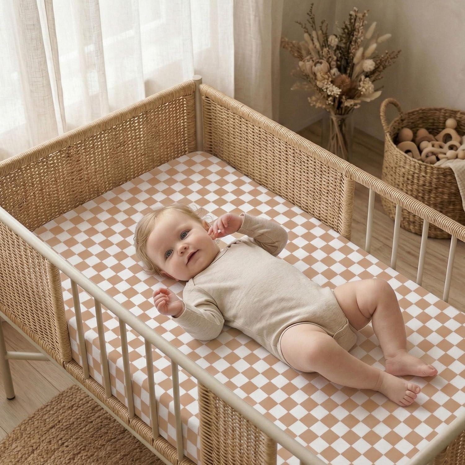 image:imageNap Mat Sheet 47x24 3 Pack Pink Floral Baby Crib Sheets Fitted Elastic Corners Preschool Day Care Rest Mat Cover Soft Breathable Compatible with Regalo My Cot Joovy Travel CotRetro Floral