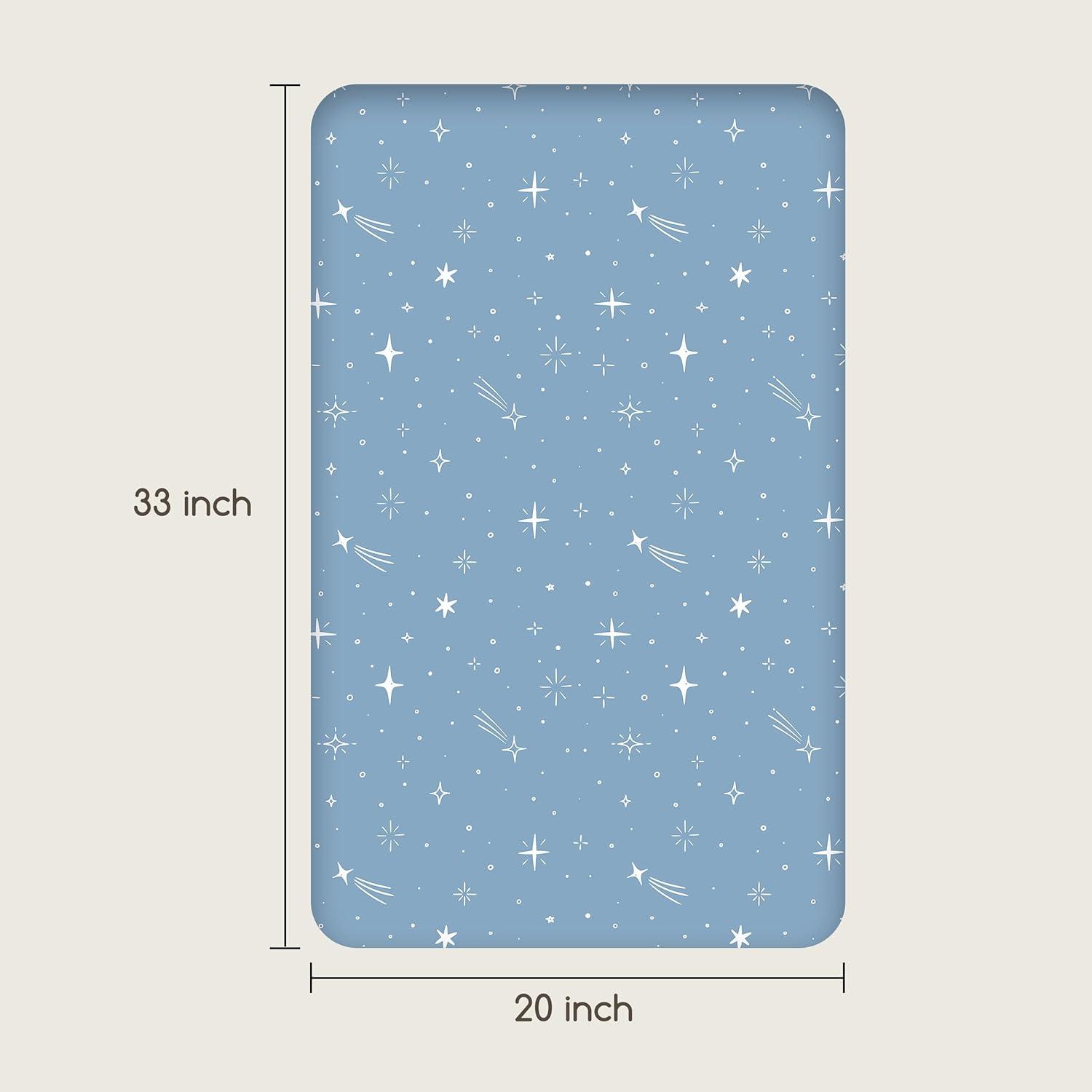 image:imageNap Mat Sheet 47x24 3 Pack Pink Floral Baby Crib Sheets Fitted Elastic Corners Preschool Day Care Rest Mat Cover Soft Breathable Compatible with Regalo My Cot Joovy Travel CotNavy Blue Planet