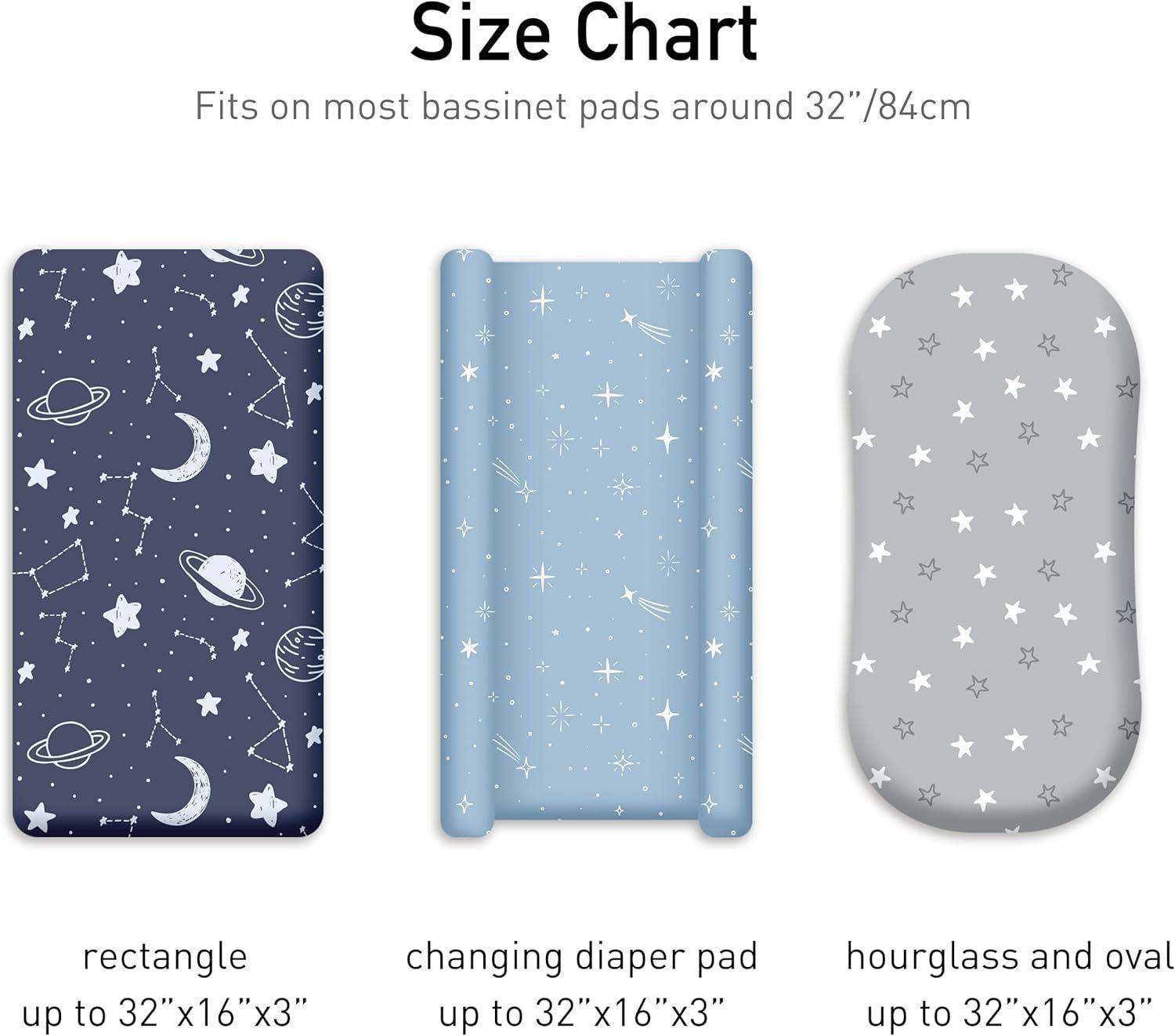 image:imageNap Mat Sheet 47x24 3 Pack Pink Floral Baby Crib Sheets Fitted Elastic Corners Preschool Day Care Rest Mat Cover Soft Breathable Compatible with Regalo My Cot Joovy Travel CotNavy Blue Planet