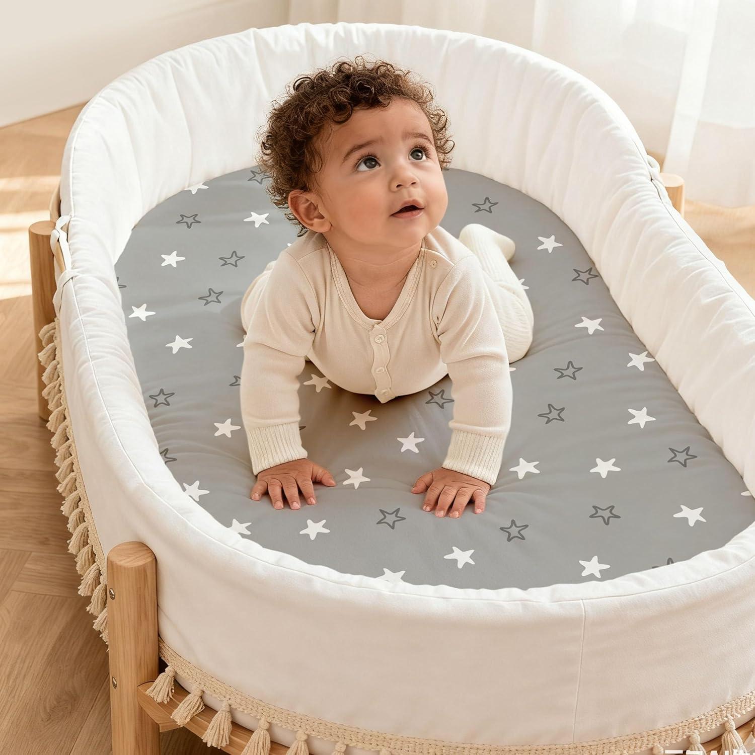 image:imageNap Mat Sheet 47x24 3 Pack Pink Floral Baby Crib Sheets Fitted Elastic Corners Preschool Day Care Rest Mat Cover Soft Breathable Compatible with Regalo My Cot Joovy Travel CotNavy Blue Planet