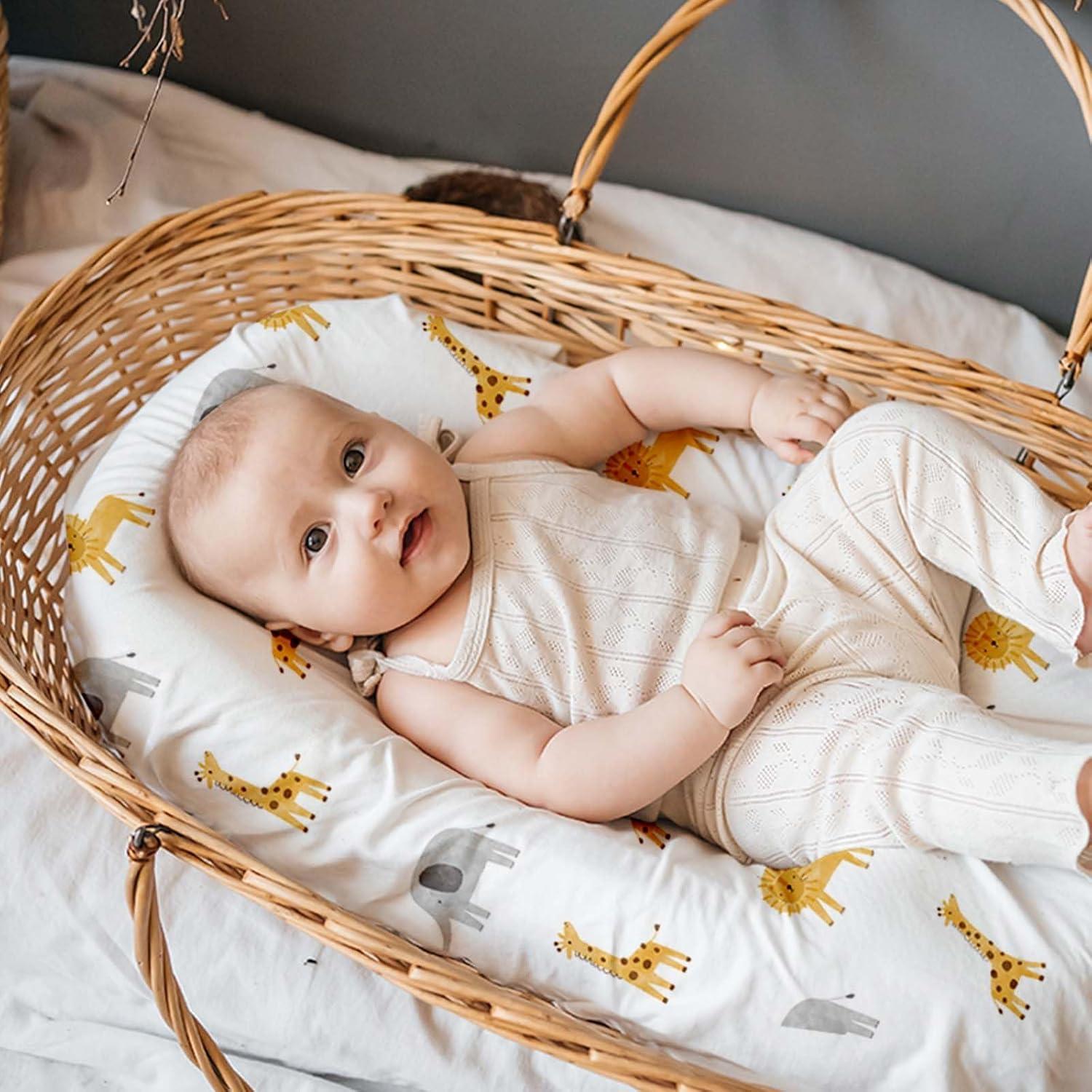 image:imageNap Mat Sheet 47x24 3 Pack Pink Floral Baby Crib Sheets Fitted Elastic Corners Preschool Day Care Rest Mat Cover Soft Breathable Compatible with Regalo My Cot Joovy Travel CotYellow Dinosaur