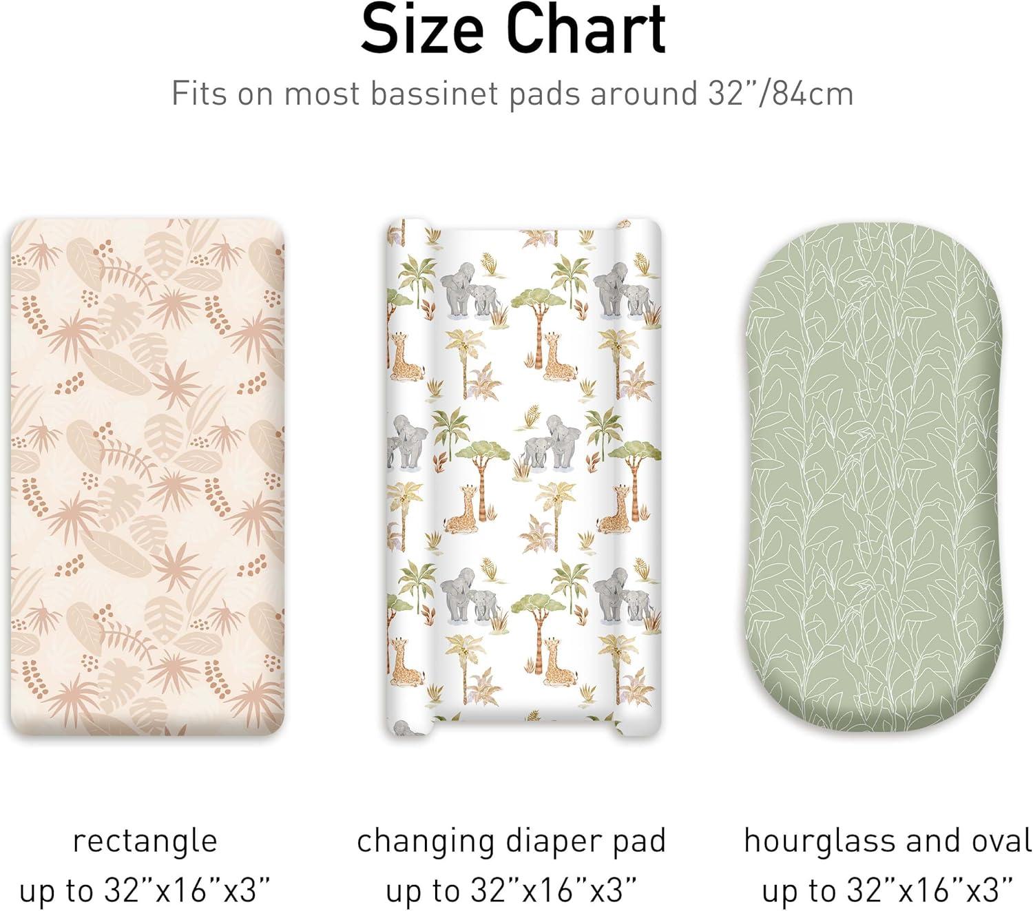 image:imageNap Mat Sheet 47x24 3 Pack Pink Floral Baby Crib Sheets Fitted Elastic Corners Preschool Day Care Rest Mat Cover Soft Breathable Compatible with Regalo My Cot Joovy Travel CotLight Brown Elephant