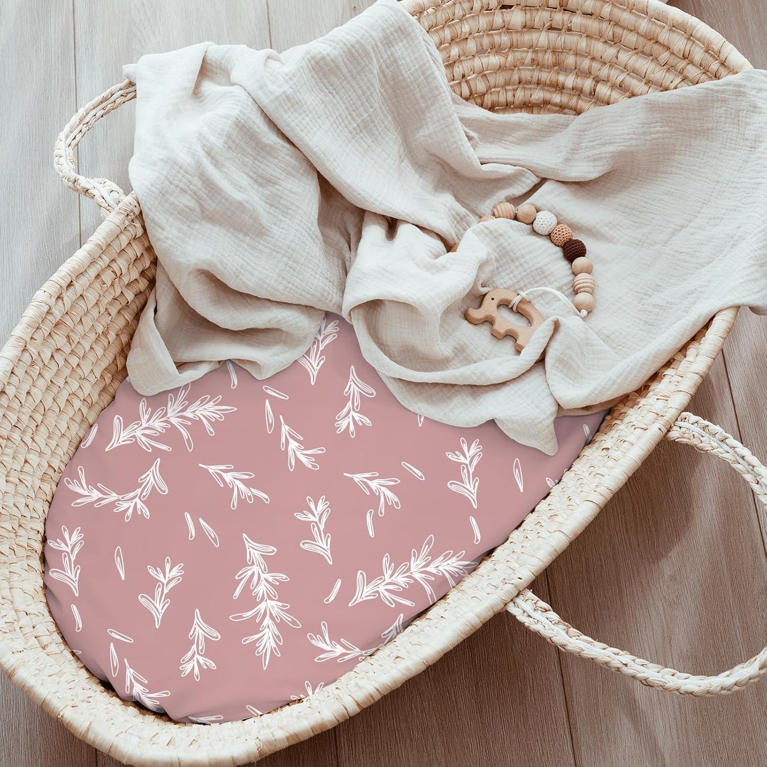 image:imageNap Mat Sheet 47x24 3 Pack Pink Floral Baby Crib Sheets Fitted Elastic Corners Preschool Day Care Rest Mat Cover Soft Breathable Compatible with Regalo My Cot Joovy Travel CotA Pink Floral