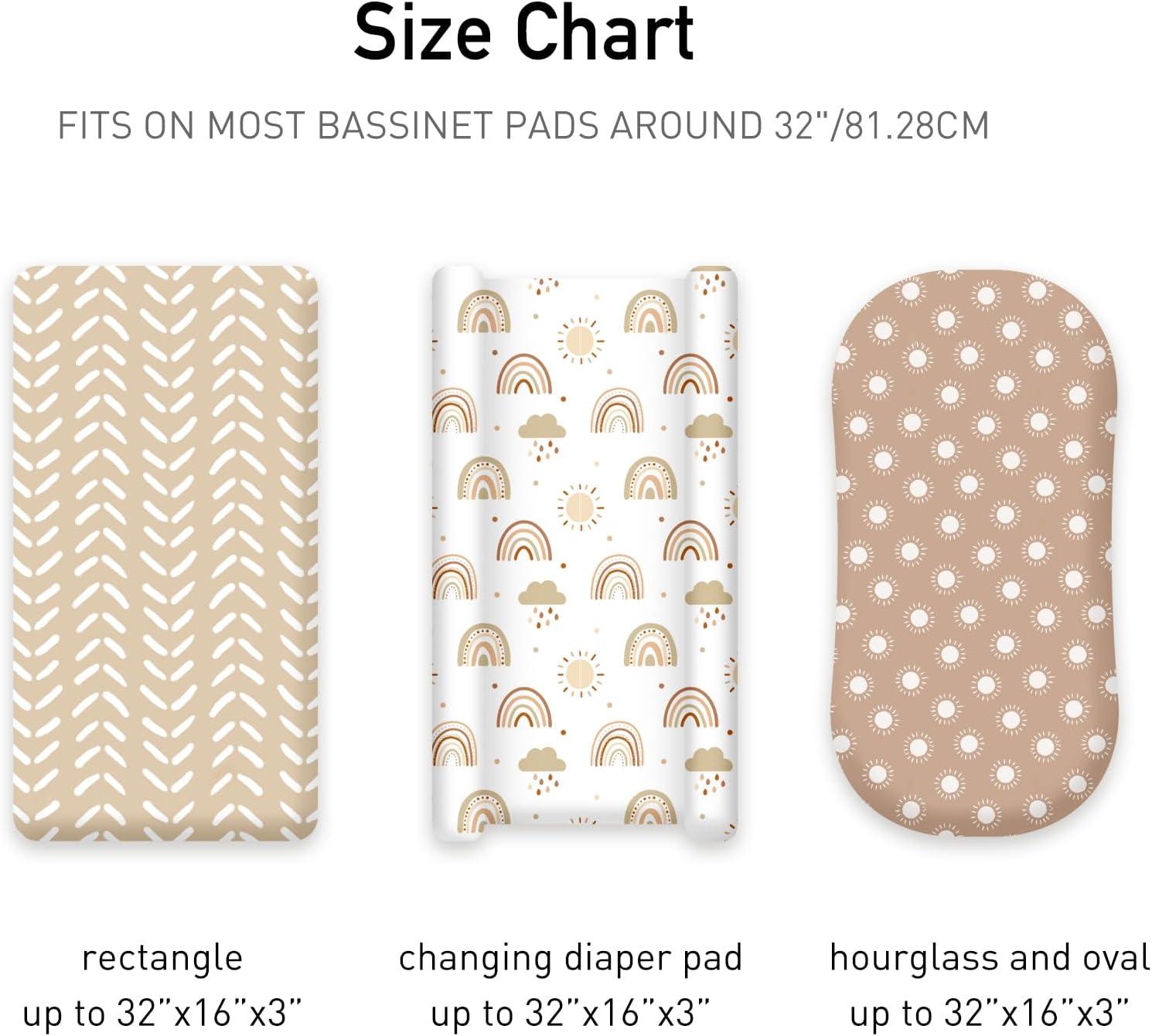 image:imageNap Mat Sheet 47x24 3 Pack Pink Floral Baby Crib Sheets Fitted Elastic Corners Preschool Day Care Rest Mat Cover Soft Breathable Compatible with Regalo My Cot Joovy Travel CotBrown Rainbow
