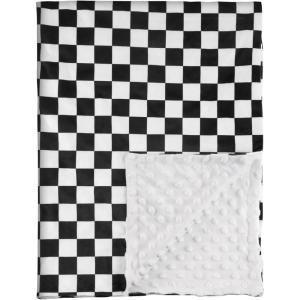image:imageBaby Minky Blanket for Boys Girl Super Soft Newborn Nursery Blanket with Double Layer Dotted Backing 30x40 Cozy Printed Bed Throw Blanket Undersea WorldCherkerd Black