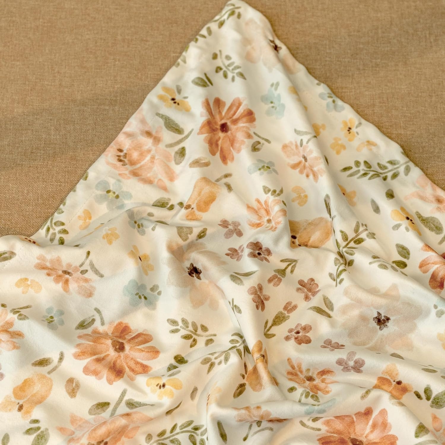 image:imageBaby Blankets for Boys Girls Yellow Dinosaur 30x40 Soft Cozy Fleece Receiving Blanket for Newborn amp Toddler 3D Minky Dotted Backing Breathable for Crib Stroller amp Tummy TimePinkishorange Floral