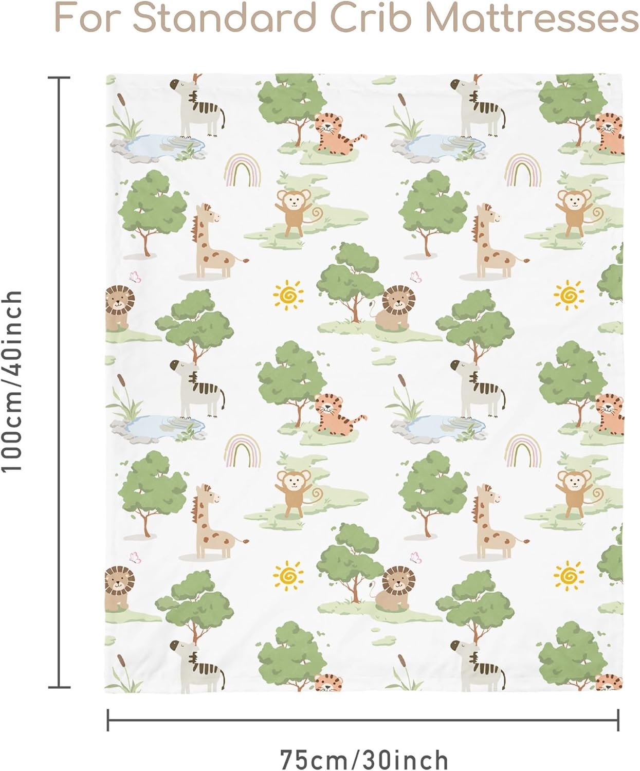 image:imageBaby Blankets for Boys Girls Yellow Dinosaur 30x40 Soft Cozy Fleece Receiving Blanket for Newborn amp Toddler 3D Minky Dotted Backing Breathable for Crib Stroller amp Tummy TimeGreen Animals