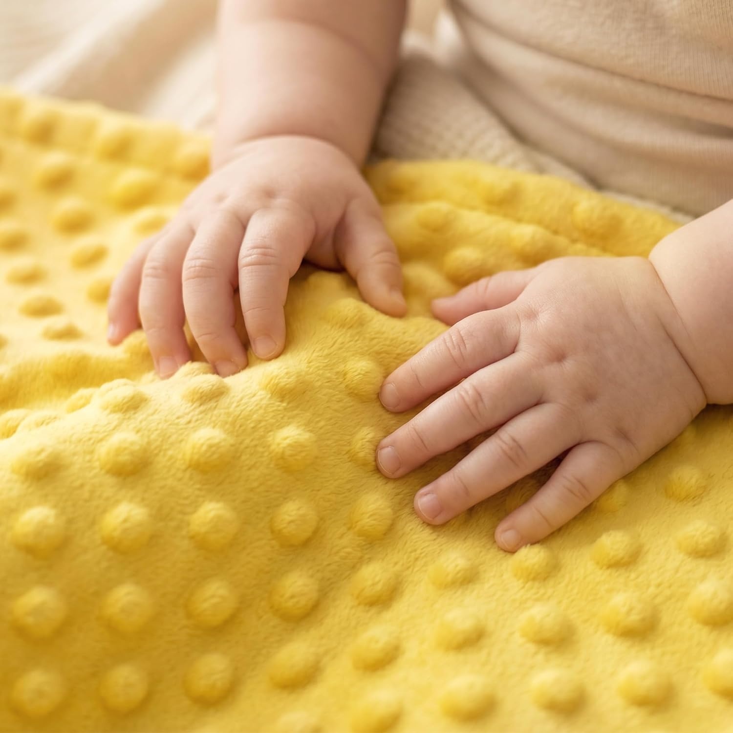 image:imageBaby Blankets for Boys Girls Yellow Dinosaur 30x40 Soft Cozy Fleece Receiving Blanket for Newborn amp Toddler 3D Minky Dotted Backing Breathable for Crib Stroller amp Tummy TimeYellow Dinosaur