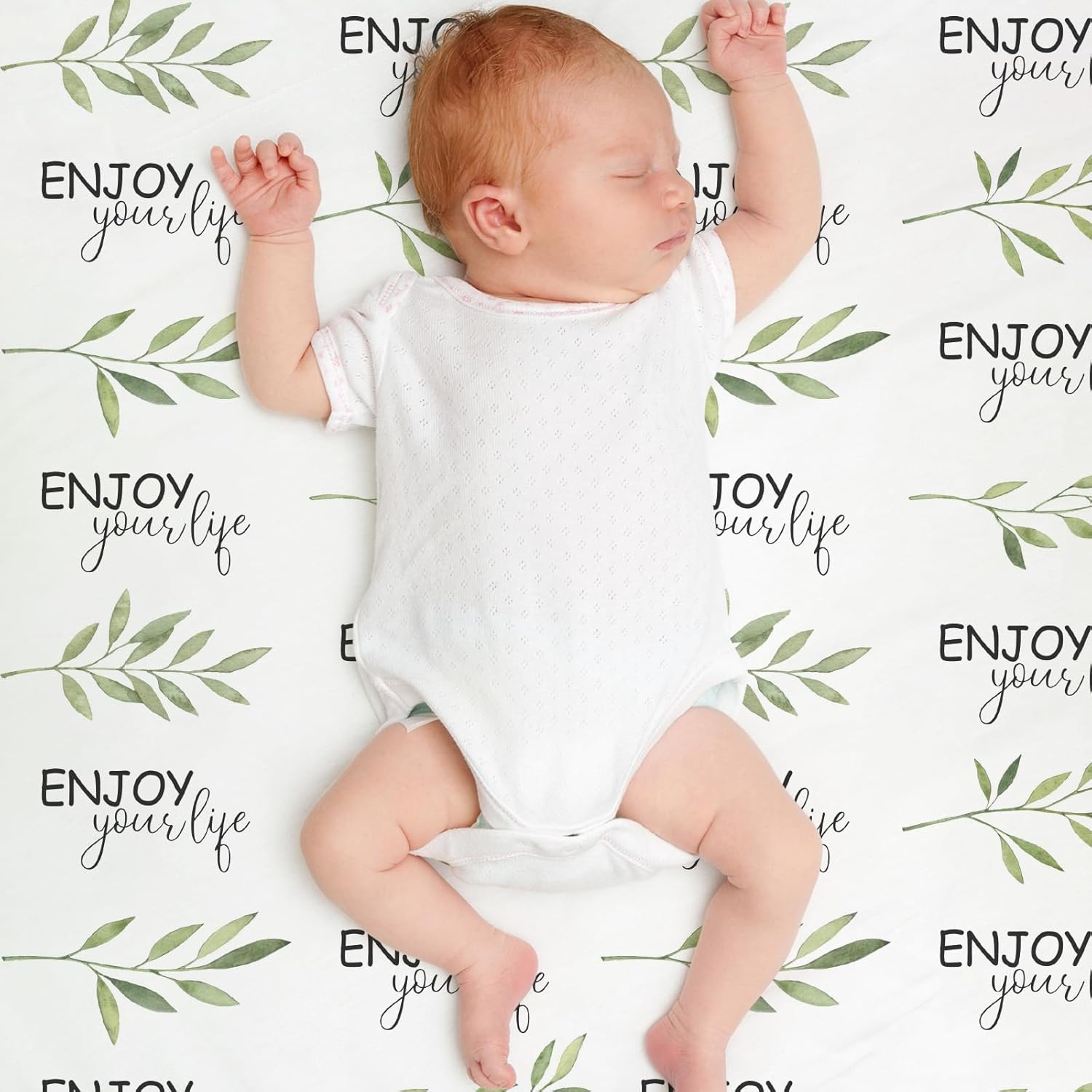 image:imageBaby Blankets for Boys Girls Yellow Dinosaur 30x40 Soft Cozy Fleece Receiving Blanket for Newborn amp Toddler 3D Minky Dotted Backing Breathable for Crib Stroller amp Tummy TimeWhite Branch
