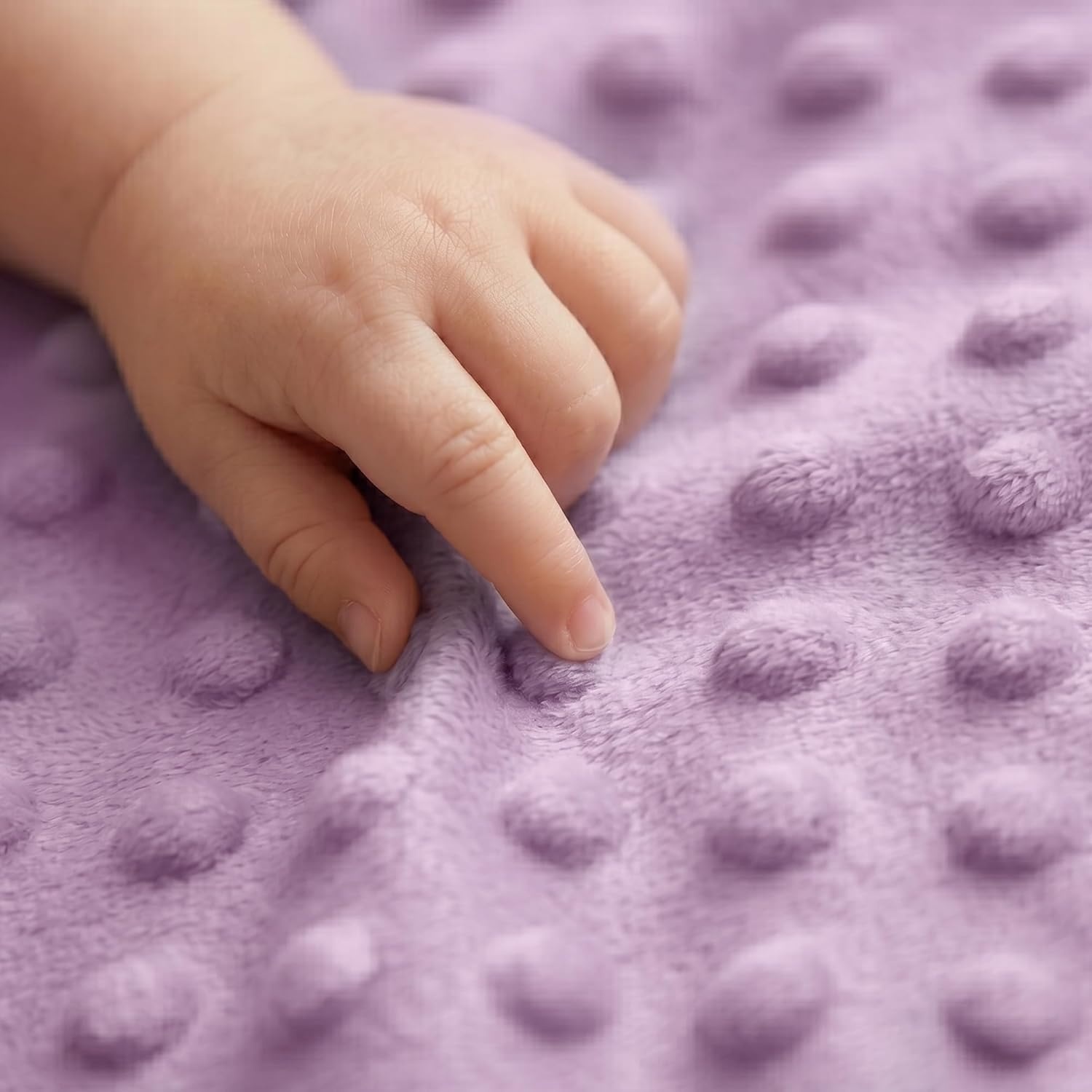 image:imageBaby Blankets for Boys Girls Yellow Dinosaur 30x40 Soft Cozy Fleece Receiving Blanket for Newborn amp Toddler 3D Minky Dotted Backing Breathable for Crib Stroller amp Tummy TimePurple Deer