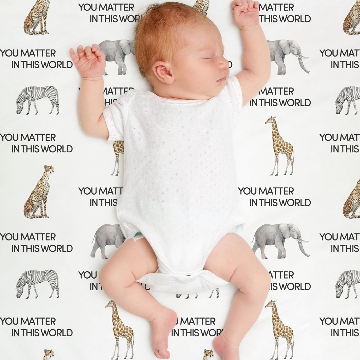 image:imageBaby Blankets for Boys Girls Yellow Dinosaur 30x40 Soft Cozy Fleece Receiving Blanket for Newborn amp Toddler 3D Minky Dotted Backing Breathable for Crib Stroller amp Tummy TimeWhite Leopard