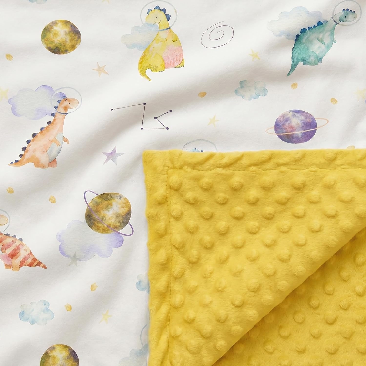 image:imageBaby Blankets for Boys Girls Yellow Dinosaur 30x40 Soft Cozy Fleece Receiving Blanket for Newborn amp Toddler 3D Minky Dotted Backing Breathable for Crib Stroller amp Tummy TimeYellow Dinosaur