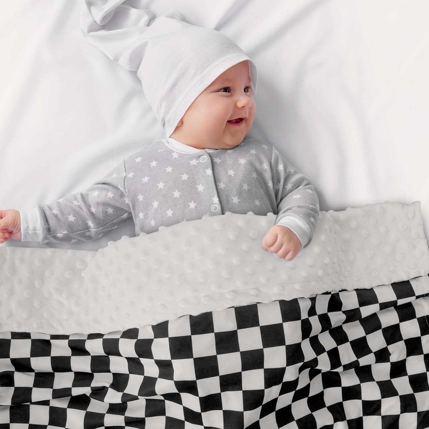 image:imageBaby Blankets for Boys Girls Yellow Dinosaur 30x40 Soft Cozy Fleece Receiving Blanket for Newborn amp Toddler 3D Minky Dotted Backing Breathable for Crib Stroller amp Tummy TimeCherkerd Black