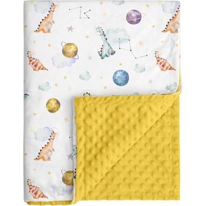 image:imageBaby Blankets for Boys Girls Yellow Dinosaur 30x40  Soft Cozy Fleece Receiving Blanket for Newborn amp Toddler 3D Minky Dotted Backing Breathable for Crib Stroller amp Tummy TimeYellow Dinosaur