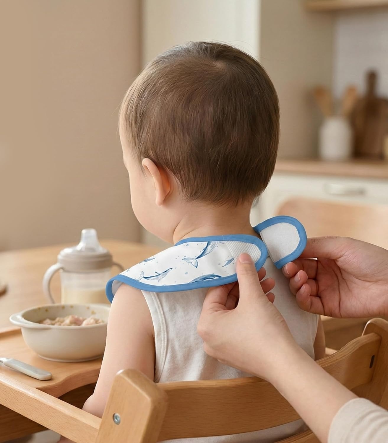 image:image3Pack Baby Feeding Bibs Waterproof StainResistant 3D Food Catcher Soft Lightweight Design for BabyLed Weaning Infants amp Toddlers 324 Months Safari AnimalsBlue Ocean Whale