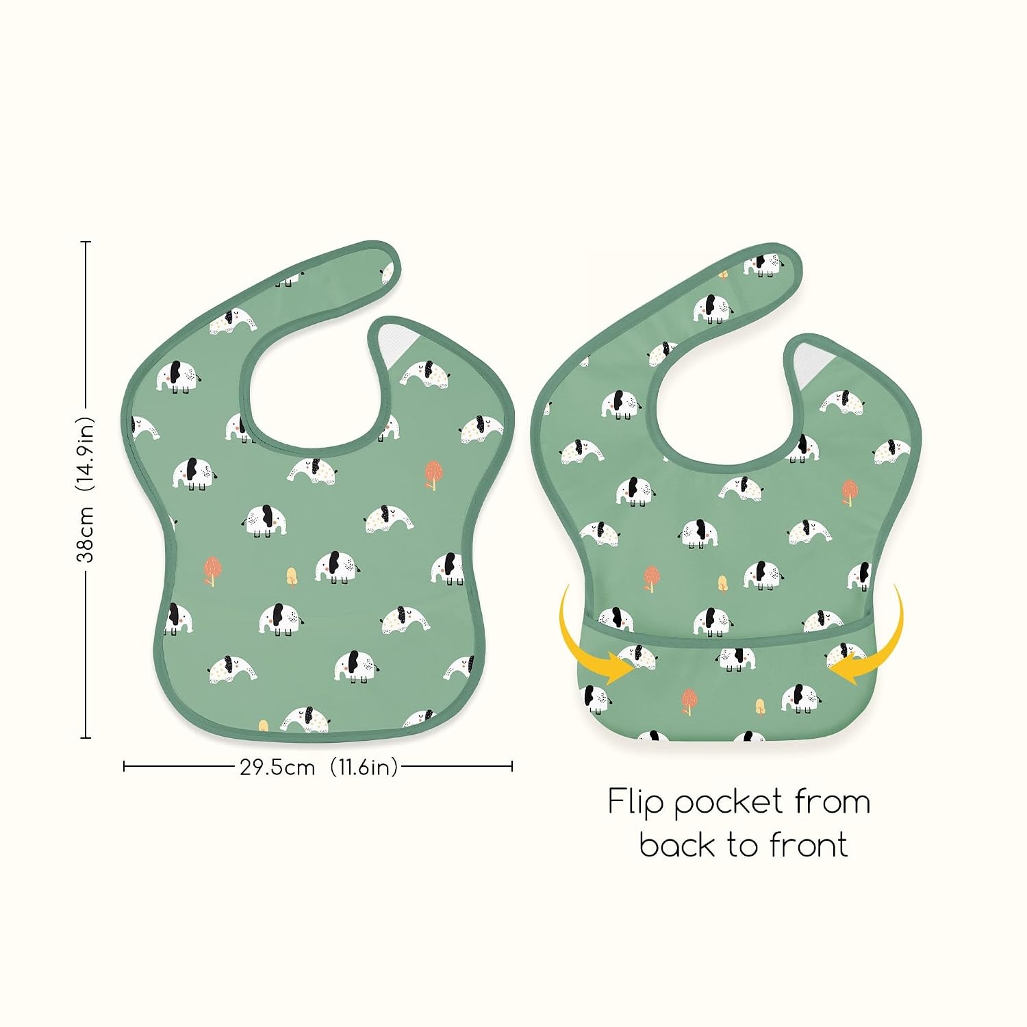 image:image3Pack Baby Feeding Bibs Waterproof StainResistant 3D Food Catcher Soft Lightweight Design for BabyLed Weaning Infants amp Toddlers 324 Months Safari AnimalsSafari Animals