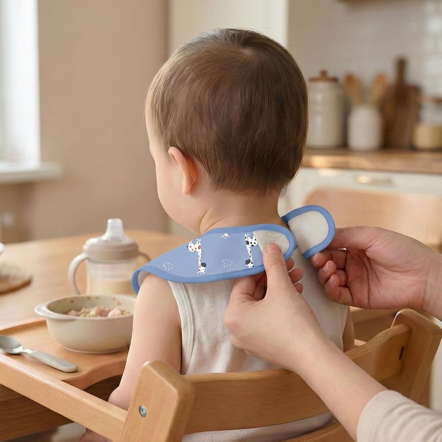 image:image3Pack Baby Feeding Bibs Waterproof StainResistant 3D Food Catcher Soft Lightweight Design for BabyLed Weaning Infants amp Toddlers 324 Months Safari AnimalsSafari Animals