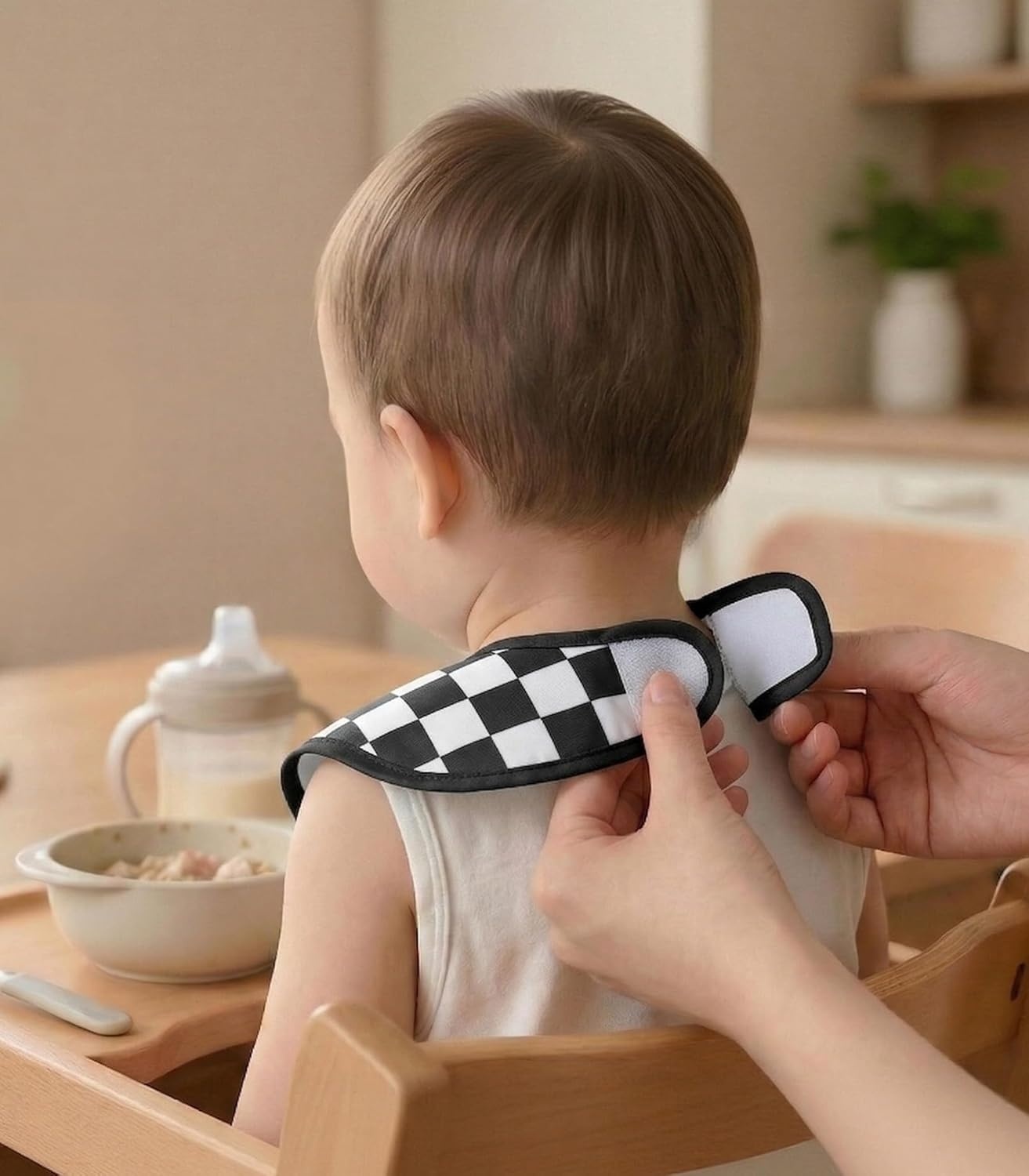 image:image3Pack Baby Feeding Bibs Waterproof StainResistant 3D Food Catcher Soft Lightweight Design for BabyLed Weaning Infants amp Toddlers 324 Months Safari AnimalsBlack Blue Cherkerd
