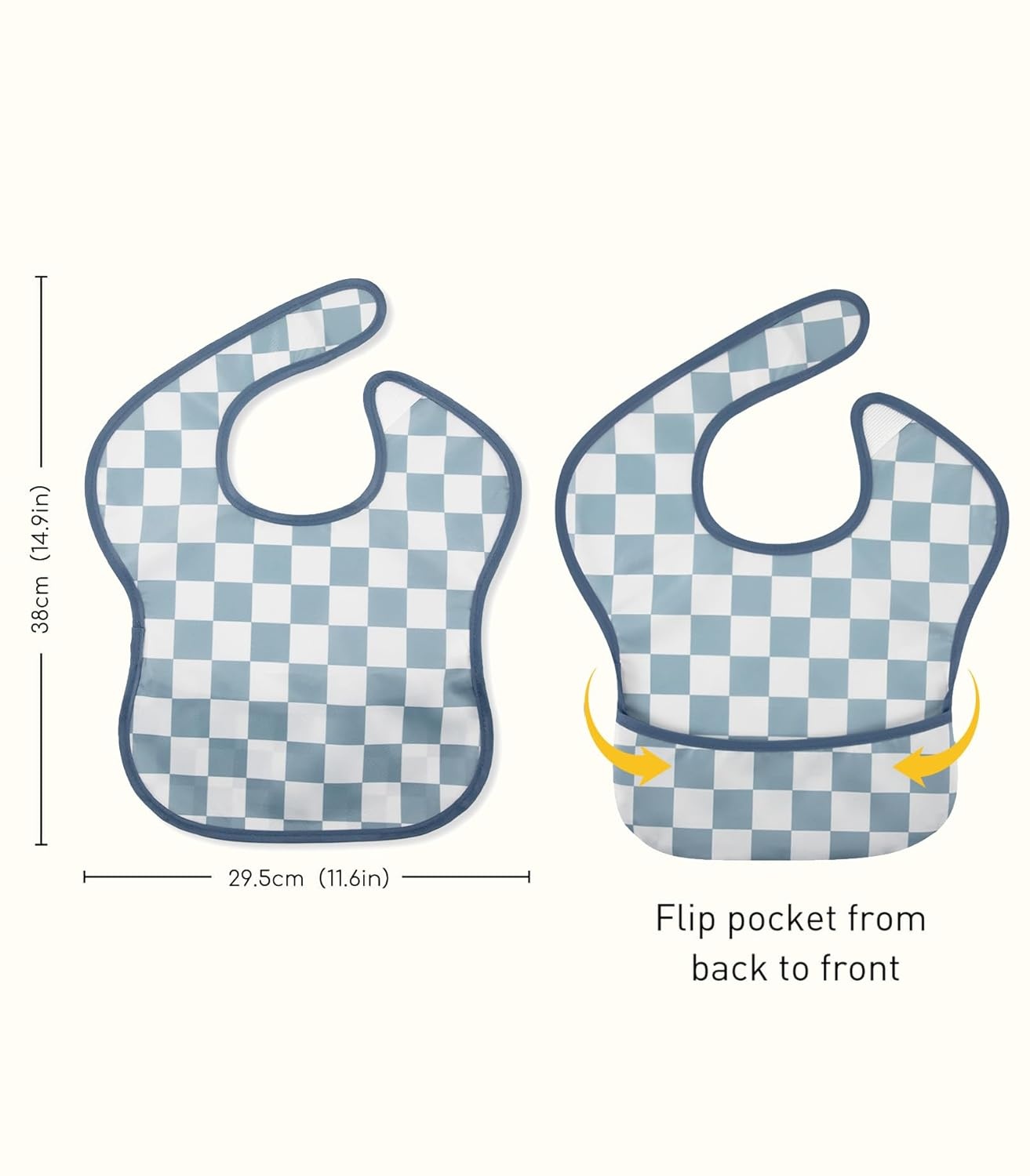 image:image3Pack Baby Feeding Bibs Waterproof StainResistant 3D Food Catcher Soft Lightweight Design for BabyLed Weaning Infants amp Toddlers 324 Months Safari AnimalsBlack Blue Cherkerd